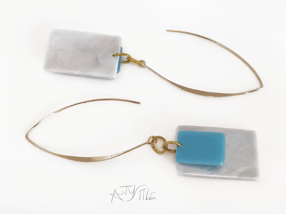 Boucles d'oreilles création originale