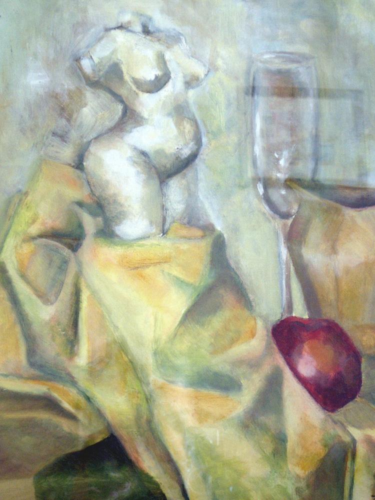 Composition à la pomme rouge